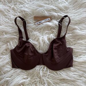 Skims Smoothing Intimates Unlined Full Coverage Bra Cocoa Size 30D